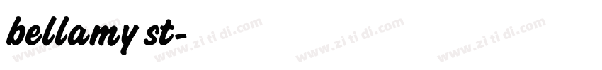 bellamy st字体转换